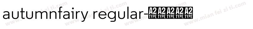 autumnfairy regular字体转换